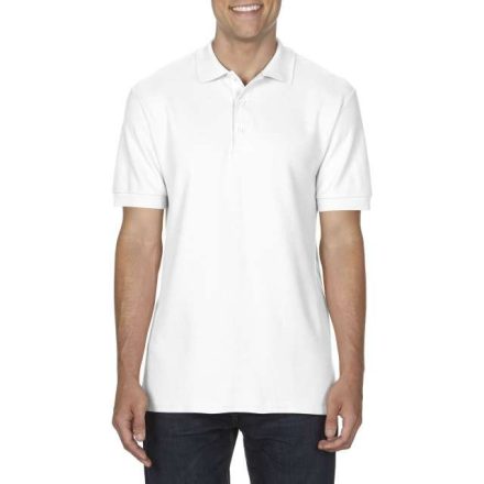 gi85800wh-2xl   PREMIUM COTTON® ADULT DOUBLE PIQUÉ POLO