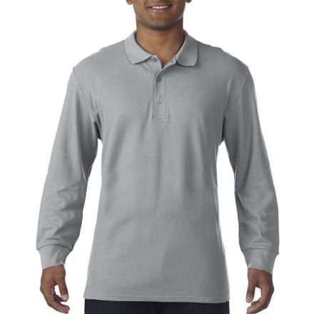 gi85900sp-2xl   PREMIUM COTTON® ADULT LONG SLEEVE DOUBLE PIQUÉ POLO