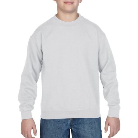 giB18000wh-l   HEAVY BLEND™ YOUTH CREWNECK SWEATSHIRT