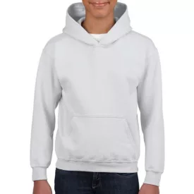 giB18500wh-xs   HEAVY BLEND™ YOUTH HOODED SWEATSHIRT