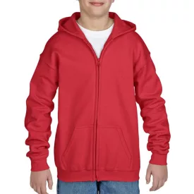   giB18600re-s   HEAVY BLEND™ YOUTH FULL ZIP HOODED SWEATSHIRT