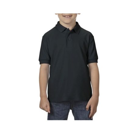 giB72800bl-l   DRYBLEND® YOUTH DOUBLE PIQUÉ POLO SHIRT