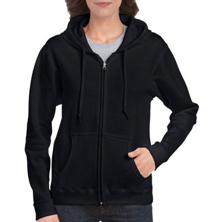 giL18600bl-s   HEAVY BLEND™ LADIES' FULL ZIP HOODED SWEATSHIRT