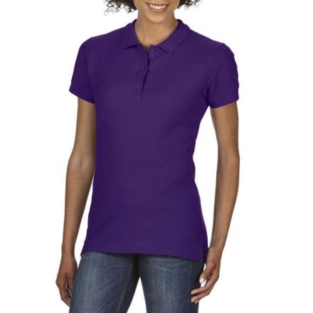 giL85800pu-l   PREMIUM COTTON® LADIES' DOUBLE PIQUÉ POLO