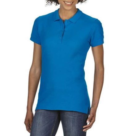 giL85800sh-m   PREMIUM COTTON® LADIES' DOUBLE PIQUÉ POLO