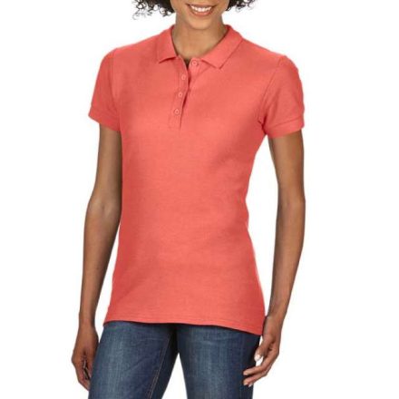 gil64800bsl-l   SOFTSTYLE® LADIES' DOUBLE PIQUÉ POLO