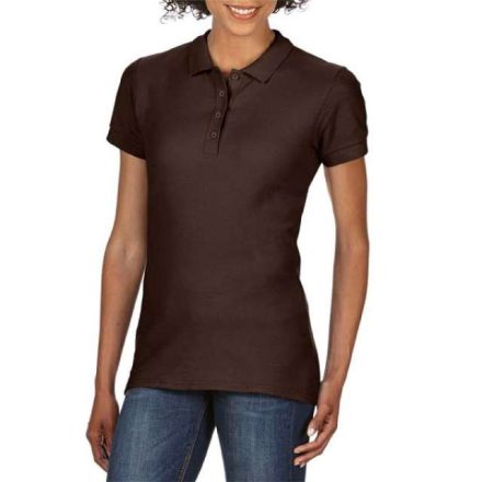 gil64800dc-2xl   SOFTSTYLE® LADIES' DOUBLE PIQUÉ POLO