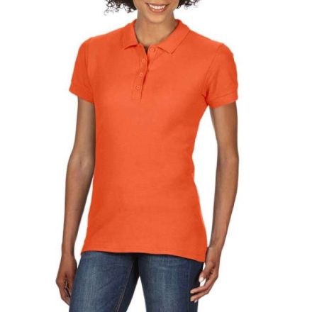 gil64800or-2xl   SOFTSTYLE® LADIES' DOUBLE PIQUÉ POLO