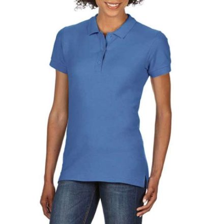 gil85800flo-l   PREMIUM COTTON® LADIES' DOUBLE PIQUÉ POLO