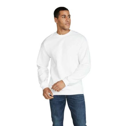 gisf000wh-2xl   SOFTSTYLE® MIDWEIGHT FLEECE ADULT CREWNECK