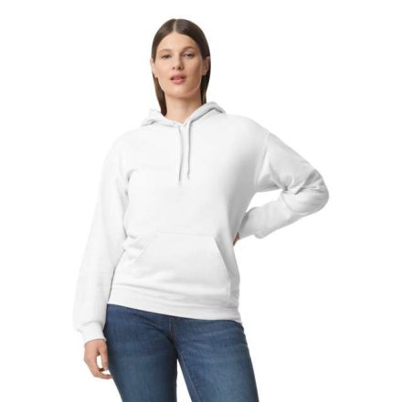 gisf500wh-2xl   SOFTSTYLE® MIDWEIGHT FLEECE ADULT HOODIE