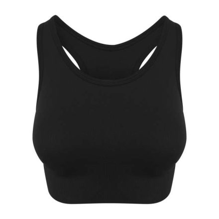 jc166jbl-l   WOMEN'S COOL SEAMLESS CROP TOP