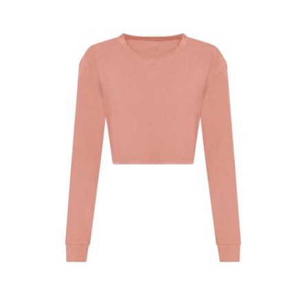 jt016dup-l   WOMEN'S L/S CROPPED T