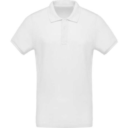 ka209wh-l   MEN'S ORGANIC PIQUÉ SHORT-SLEEVED POLO SHIRT