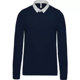 ka213nv/wh-s   RUGBY POLO SHIRT