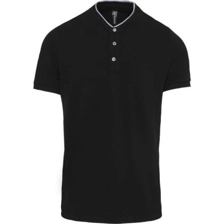 ka223bl/oxg-2xl   MEN'S SHORT SLEEVE POLO SHIRT WITH MANDARIN COLLAR