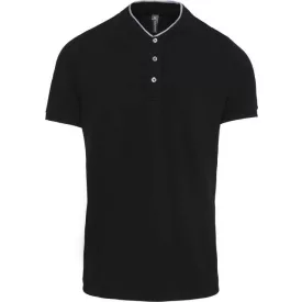   ka223bl/oxg-m   MEN'S SHORT SLEEVE POLO SHIRT WITH MANDARIN COLLAR