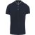 ka223nv/wh-l MEN'S SHORT SLEEVE POLO SHIRT WITH MANDARIN COLLAR