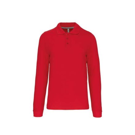 ka243re-3xl   MEN'S LONG-SLEEVED POLO SHIRT