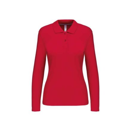 ka244re-2xl   LADIES' LONG-SLEEVED POLO SHIRT