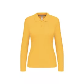 ka244ye-l   LADIES' LONG-SLEEVED POLO SHIRT