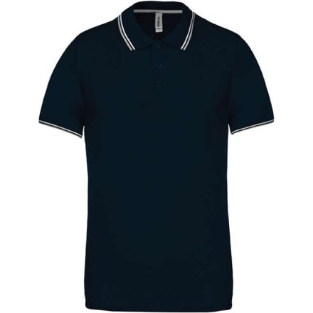 ka250nv/lgr/wh-l   MEN'S SHORT-SLEEVED POLO SHIRT