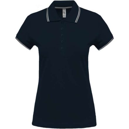 ka251nv/lgr/wh-l   LADIES' SHORT-SLEEVED POLO SHIRT