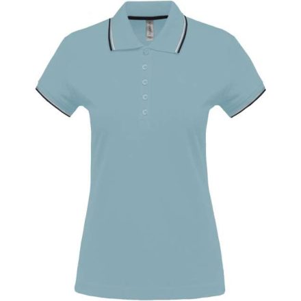 ka251sb/nv/wh-l   LADIES' SHORT-SLEEVED POLO SHIRT