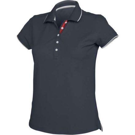 ka252nv/wh/re-2xl   LADIES' SHORT-SLEEVED PIQUÉ KNIT POLO SHIRT