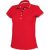 ka252re/wh/nv-xl LADIES' SHORT-SLEEVED PIQUÉ KNIT POLO SHIRT