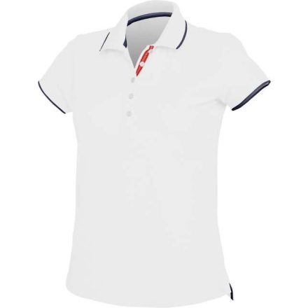 ka252wh/nv-2xl   LADIES' SHORT-SLEEVED PIQUÉ KNIT POLO SHIRT