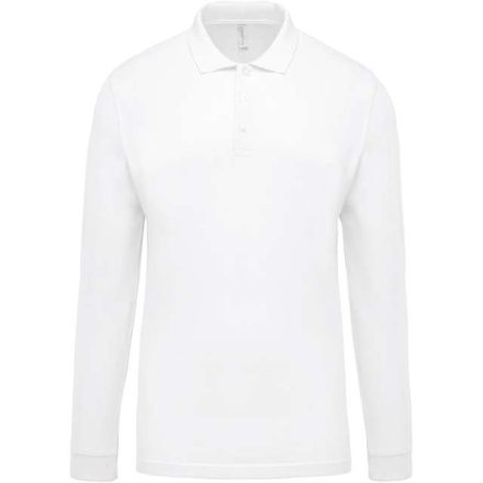 ka256wh-2xl   MEN'S LONG-SLEEVED PIQUÉ POLO SHIRT