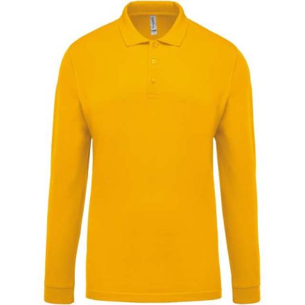 ka256ye-2xl   MEN'S LONG-SLEEVED PIQUÉ POLO SHIRT