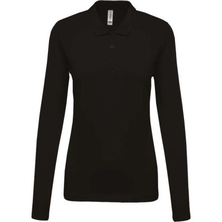 ka257bl-2xl   LADIES’ LONG-SLEEVED PIQUÉ POLO SHIRT