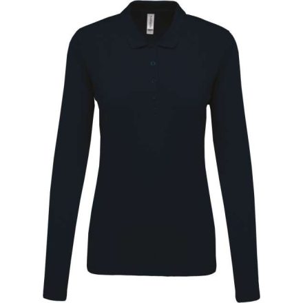 ka257nv-2xl   LADIES’ LONG-SLEEVED PIQUÉ POLO SHIRT