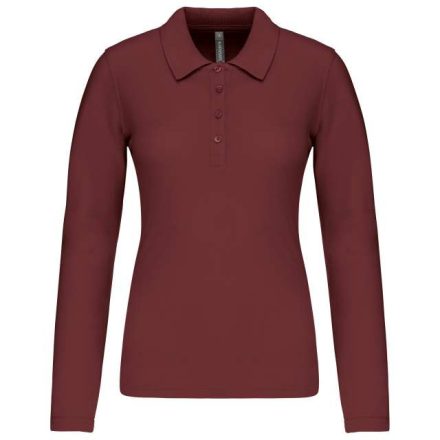 ka257wn-2xl   LADIES’ LONG-SLEEVED PIQUÉ POLO SHIRT