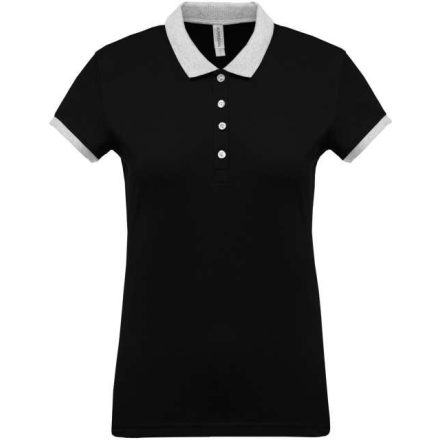 ka259bl/oxg-s   LADIES’ TWO-TONE PIQUÉ POLO SHIRT