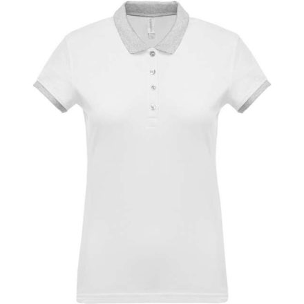 ka259wh/oxg-2xl   LADIES’ TWO-TONE PIQUÉ POLO SHIRT