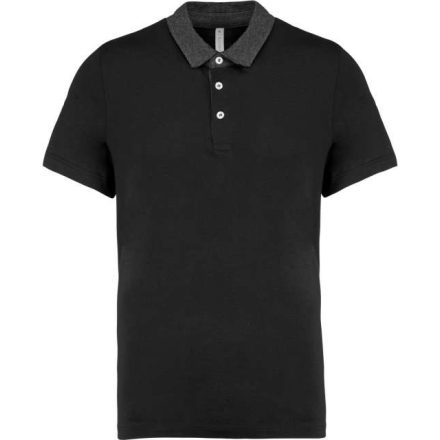 ka260bl/dgh-2xl   MEN'S TWO-TONE JERSEY POLO SHIRT