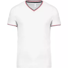 ka374wh/nv/re-m   FÉRFI V-NYAKÚ PIQUÉ PÓLÓ