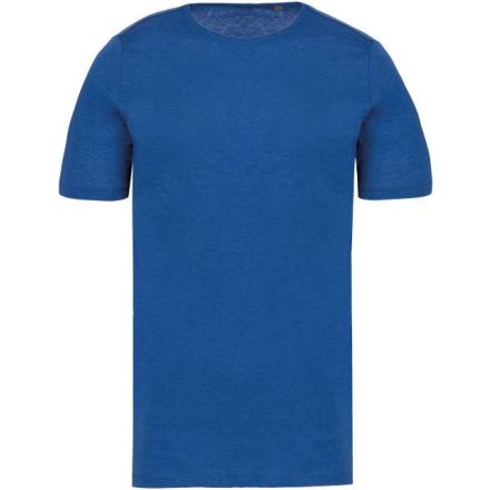 ka398obh-2xl   MEN'S SHORT-SLEEVED ORGANIC T-SHIRT WITH RAW EDGE NECKLINE