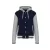 ka4003nv/oxg/wh-s   UNISEX TEDDY JACKET WITH HOOD