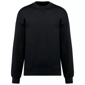   ka4032bl-xs   UNISEX OVERSIZED ECO-FRIENDLY CREW NECK SWEATSHIRT
