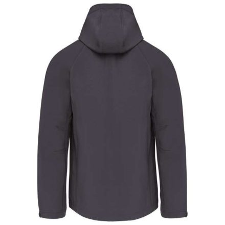 ka413mgr-l   MEN'S DETACHABLE HOODED SOFTSHELL JACKET