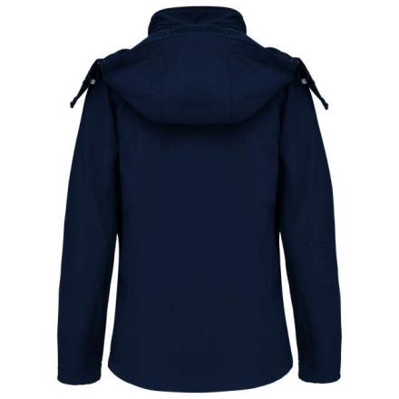 ka414nv-2xl   LADIES' DETACHABLE HOODED SOFTSHELL JACKET