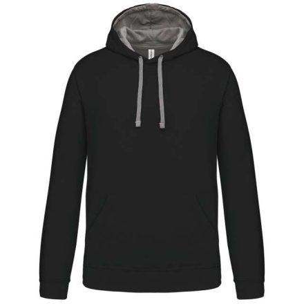 ka446bl/fg-2xl   MEN'S CONTRAST HOODED SWEATSHIRT