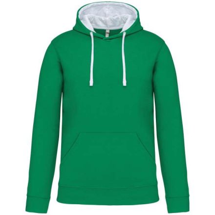 ka446lkg/wh-3xl   MEN'S CONTRAST HOODED SWEATSHIRT