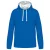 ka446lro/wh-2xl   MEN'S CONTRAST HOODED SWEATSHIRT
