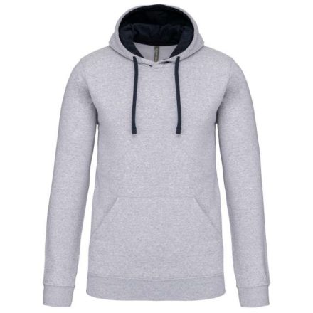 ka446og/nv-2xl   MEN'S CONTRAST HOODED SWEATSHIRT