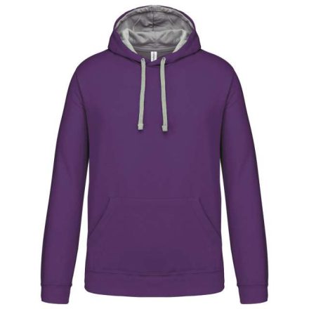 ka446pu/oxg-2xl   MEN'S CONTRAST HOODED SWEATSHIRT